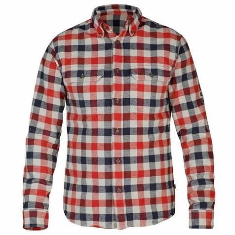 Fjällräven Skog Shirts Red Singapore For Men (SG-721266)